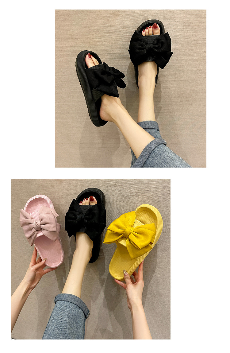 Oversized Butterfly Slippers Girls Slides Shoes Outdoor Beach Non-slip Woman Slippers