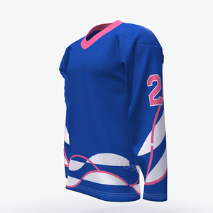 Jersey de hockey sobre hielo personalizado, uniforme de hockey en blanco con nombre y número de equipo bordado de Toronto - Product Image 1