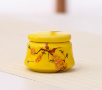 Mini pot en céramique de 15 ml de style chinois, emballage de poudre parfumée, petit pot scellé, pot de rangement pour thé/médicaments avec motif