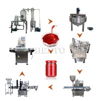 Industriële Tomatenpuree Puree Fruit Saus Verwerking Lijn Plant/Tomatenketchup Making Machine
