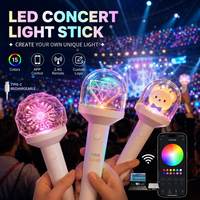 3D Rose Glow Stick 15 Couleurs DMX Télécommande LED Kpop Light Stick Modèle Personnalisé pour Concert Party et Graduation