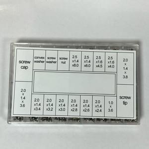 Kit de vis pour lunettes, 18 tailles, vis et écrous métalliques pour plaquettes de nez et branches, pièces de réparation légères pour lunettes - Product Image 4