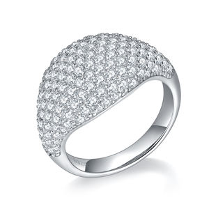 रूइज़ुआन फैशन कीमती पत्थरों के सौंदर्य सौंदर्य मूसासानाइट ने पुरुषों के मोइससानाइट के साथ पुरुषों के मोइससानाइट के छल्ले - Product Image 3