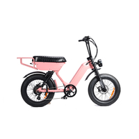 Vélo électrique urbain 48V 20Ah 500W/750W à suspension intégrale, vélo électrique de type cruiser pour femmes, pneus larges, moto électrique, Elektrische Fietsen