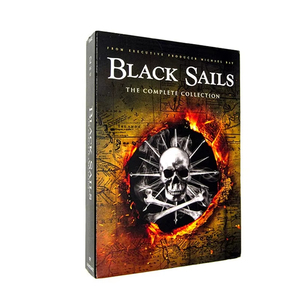 Venta al por mayor de fábrica, gran oferta, películas en <span class=keywords><strong>DVD</strong></span>, Serie de TV, colección de Boxset, nuevo envío <span class=keywords><strong>gratis</strong></span>, Black Sails, temporada 1, 12 discos - Product Image 1