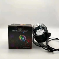 Promotion : Projecteur LED DMX compact 3W RGB en ABS, effet boule disco magique, avec contrôle sonore pour usage en entrepôt