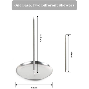Nuevo pincho Vertical, soporte de pincho <span class=keywords><strong>para</strong></span> barbacoa brasileña, acero inoxidable, extraíble, <span class=keywords><strong>para</strong></span> asar <span class=keywords><strong>carne</strong></span>, asar <span class=keywords><strong>carne</strong></span>, <span class=keywords><strong>carne</strong></span>, pollo, salchicha - Product Image 2