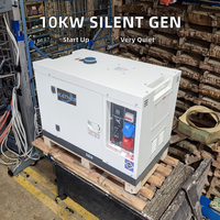 ALAD AL-PT8 10kW Einphasiger Automatisch Startender Geräuscharmer Marine-Dieselgenerator Luftgekühlt Kleiner Boot-Backup-Generator 220V 50/60Hz 3600 U/min