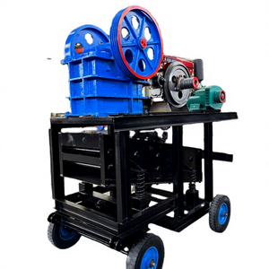 Мобильная щековая дробилка 150*250 с дизельным двигателем и просеивающим устройством напрямую от производителя - Product Image 1