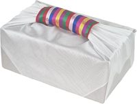 Tissu d'emballage Furoshiki en coton réutilisable et durable avec motif imprimé pour la décoration de mariage, les fêtes, les loisirs créatifs - Style japonais et coréen