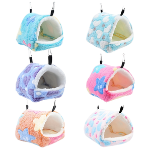 Koraal Fleece Klein Huisdier Warm Katoen Nest Eekhoorn Suiker Zweefvliegtuig Winter Warme Katoenen Hangmat Hamster - Product Image 1