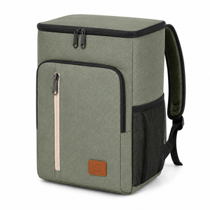 Zaino Termico Premium alla Moda, Borsa da Picnic Grande Capacità, Impermeabile, Facile da Pulire, con Fodera Termica e <span class=keywords><strong>Tasca</strong></span> Frontale per Campeggio ed Escursionismo - Product Image 2