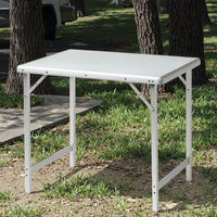 Table de pique-nique pliante moderne de jardin coloré cadre en aluminium facile à transporter conception en métal Portable intérieur/extérieur hôtel Camping barbecue