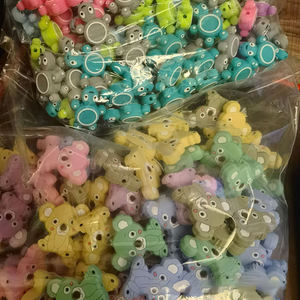 Nuevo diseño bebé Animal tortuga forma Mini dentición Bpa libre infantil lactancia chupete cadena tortuga cuentas de silicona - Product Image 2