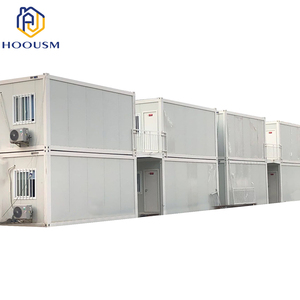 Safe and durable floating container flat pack house cabin
