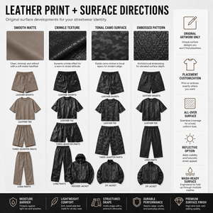 <span class=keywords><strong>Pantaloncini</strong></span> Corti da Uomo in Vera Pelle PU Goffrata, Stile Baggy, con Doppia Ginocchiera, Personalizzabili OEM - Product Image 5