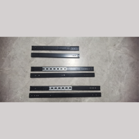 Rail coulissant réglable pour canapé, 46 mm de large, 2 sections, robuste, épaisseur 2,0 mm, ouverture centrale, ouverture et fermeture silencieuses