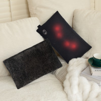 Coussin de massage sans fil pour le cou, les épaules, le dos et le corps, coussin de siège Shiatsu, coussin de chaise, coussin de canapé, coussin de massage vibrant