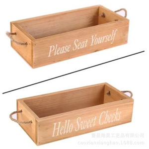 Boîte de rangement en bois pour cosmétiques de salle de bain, organisateur de 6 à 10 L, décoration de bureau avec poignée, taille personnalisable - Product Image 5