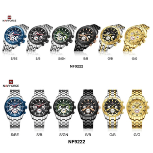 Naviforce NF9222 Vente en gros Nouvelle montre pour homme Dernier modèle Bracelet en acier inoxydable 3 cadrans Chronomètre en stock Design de montre de loisirs - Product Image 6