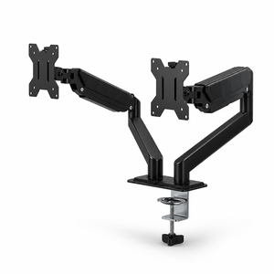 <span class=keywords><strong>Support</strong></span> de bureau <span class=keywords><strong>double</strong></span> moniteur classique et abordable, entièrement articulé, inclinable, avec ressort mécanique, pour les professionnels de la technologie - Product Image 2