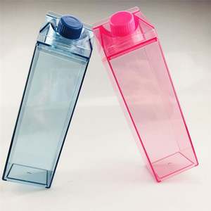 BPA Free Cartoon Plastic <b>Water</b> <b>Bottles</b> <b>Clear</b> Plastic Cups Milk Carton <b>Water</b> <b>Bottle</b> - Product Image 1