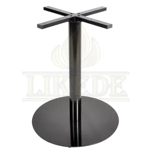 Bases de mesa de comedor de metal, patas redondas de acero, marco de hierro negro, nuevas