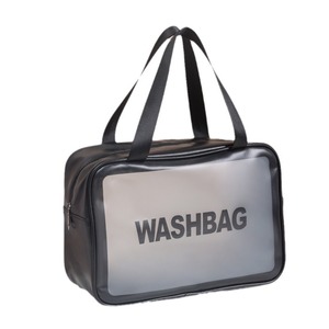 Trousse de toilette transparente portable de grande capacité, étanche, pour le rangement du maquillage en voyage, forme rectangulaire - Product Image 4