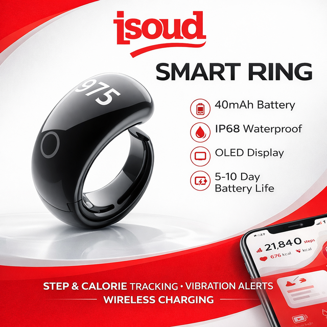 New Smart Ring with App Control Alarm Clock Sleep Monitoring & Waterproof for Android & for in Middle East