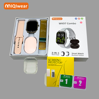 Wk97 Combo 2024 Nouvelle Série 9 Ensemble 7-en-1 Montre Connectée Sport 2 Jeux de Bracelets pour Hommes et Femmes