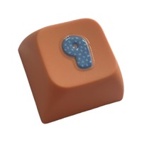 Ensemble de touches de clavier sur le thème du canard, son et lumière, porte-clés fantaisie, touches de clavier colorées, cadeau promotionnel