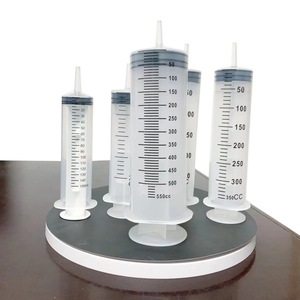 Dispositif d'irrigation par seringue/aiguille en plastique de grand diamètre et haute capacité avec tube de 1 mètre pour l'extraction d'huile, les lavements et l'alimentation - Product Image 1