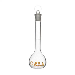 Frasco Volumétrico de Laboratorio de 25 ml, Fondo Plano, Alta Precisión - Product Image 5