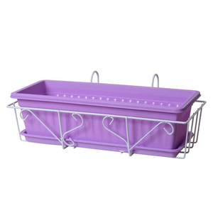 Étagère à plantes rectangulaire moderne et écologique en fer forgé <span class=keywords><strong>pour</strong></span> pots <span class=keywords><strong>de</strong></span> fleurs, panier suspendu <span class=keywords><strong>pour</strong></span> balcon, étagère <span class=keywords><strong>pour</strong></span> hôtel - Product Image 4