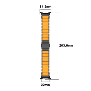 Dernier modèle de bracelet de montre en titane magnétique Aibangjia pour Watch 8 Classic & Ultra - Étanche et durable - 22 mm - Product Image 5