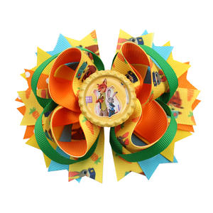 L'ultimo 2026 Zootopia2 film fermacapelli con fiocco con volpe e coniglio cartoni animati e personaggi <span class=keywords><strong>Anime</strong></span> fiocco accessori per capelli forcina - Product Image 1