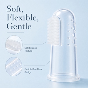 Cepillo de Dientes de Silicona Suave para Bebés, para la Dentición y el Cuidado Bucal - Product Image 3