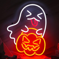 Boîtes à lumière publicitaires USB personnalisées enseignes lumineuses signes d'événement de festival logos d'Halloween décorations de festival à domicile enseigne au néon