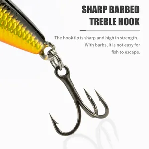 Leurres de pêche TGD Best Minnow, leurres artificiels en plastique dur, crankbait, <span class=keywords><strong>jerkbait</strong></span>, 45 mm, 3 g, appâts pour la pêche au black-bass, à la truite et au <span class=keywords><strong>brochet</strong></span> - Product Image 4