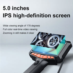 180 °   Endoscope industriel rotatif avec écran IPS de 5 pouces, caméra d'inspection industrielle bidirectionnelle <span class=keywords><strong>pour</strong></span> la réparation automobile, endoscope <span class=keywords><strong>pour</strong></span> voitures - Product Image 3