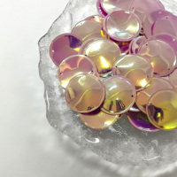 Paillettes multicolores JM Brand en PVC, 21-30mm, non-déformables, résistantes à la chaleur et à l'abrasion, pour costumes de scène, personnalisables, directement de l'usine