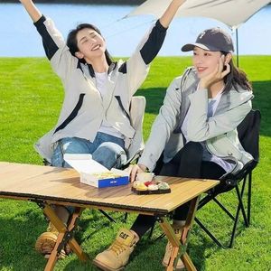 Chaise lune pliante de <span class=keywords><strong>camping</strong></span>, mobilier d'extérieur portable, chaise inclinable surélevée, tabouret en tissu Oxford et acier au carbone pour la pêche et le <span class=keywords><strong>camping</strong></span> - Product Image 2