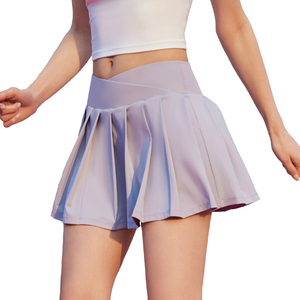 Falda deportiva de Golf con cintura en forma de V alta plisada para mujer, ropa deportiva 2 en 1, tenis con bolsillo, falda de Yoga para chica, pantalones cortos - Product Image 6