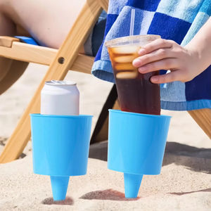 Portavasos Impermeable de Plástico para Playa, Camping, para Guardar Protector Solar, Gafas de Sol y Teléfono - Product Image 1