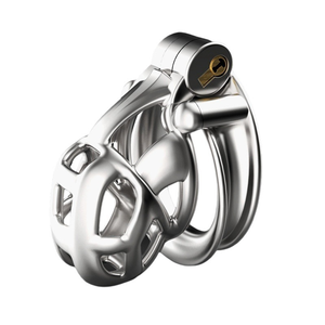 Бесплатная Индивидуальная коробка-новое поступление, 2022 из нержавеющей стали, мужское целомудрие, клетка, металлическое кольцо для пениса, ремень для взрослых, игрушки - Product Image 3