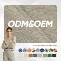 Tejido de punto Scuba Air Layer OEM de gran venta, transpirable, teñido, 320 g/m², 69 pulgadas, 79% algodón, 15% poliéster, 6% elastano, fusible para ropa deportiva