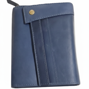 Ladies Bohemian Véritable Cuir RFID Blocking Wallets Broderie Zipper Button Open Candy Pattern Polyester Long Short Option - Product Image 1