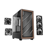 Antec Flux Mid Tower Micro ATX Gaming Case Plastic Aluminum Alloy with Tempered Glass for ITX/MATX PC Computer Cases