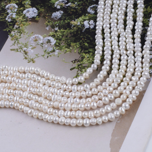 Oferta especial Zhuji 3,5-Perlas sueltas en forma de cebolla blanca de 4mm - Product Image 3