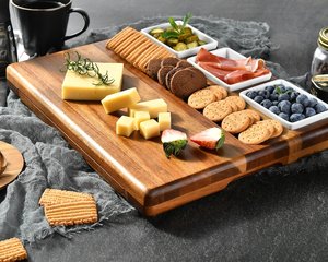 Plateau à fromage en bois personnalisé, emballage alimentaire, petit plateau scellé de qualité supérieure pour charcuterie - Product Image 4